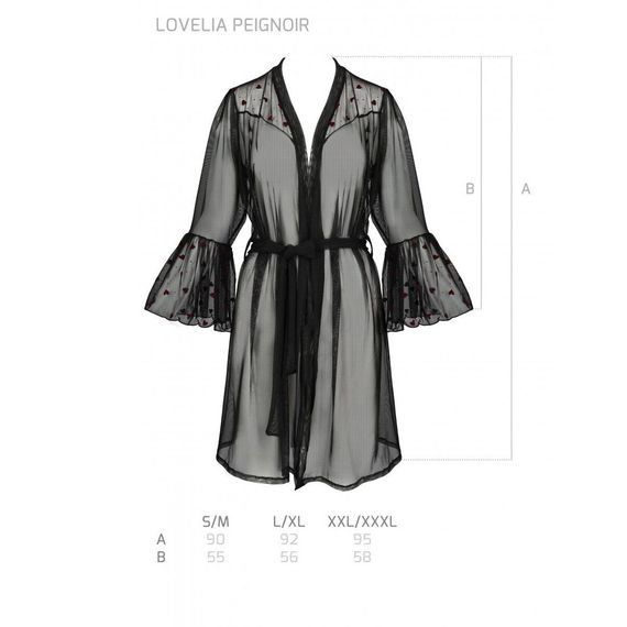 Повітряний пеньюар LOVELIA PEIGNOIR black - Passion, S/M | Зображення 6