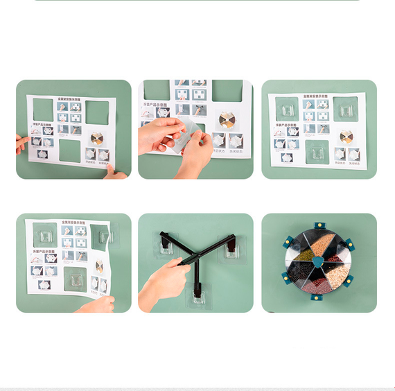 Карусель для зберігання сипучих продуктів Kitchen Box 6в1 (43373-Kitchen Box_625) | Зображення 9