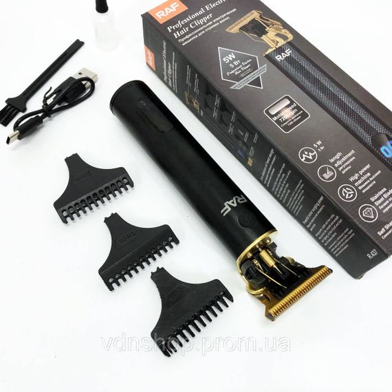 Акумуляторна машинка для стрижки RAF, Чоловічий набір для стрижки волосся бездротовий XV-79 | Зображення 4