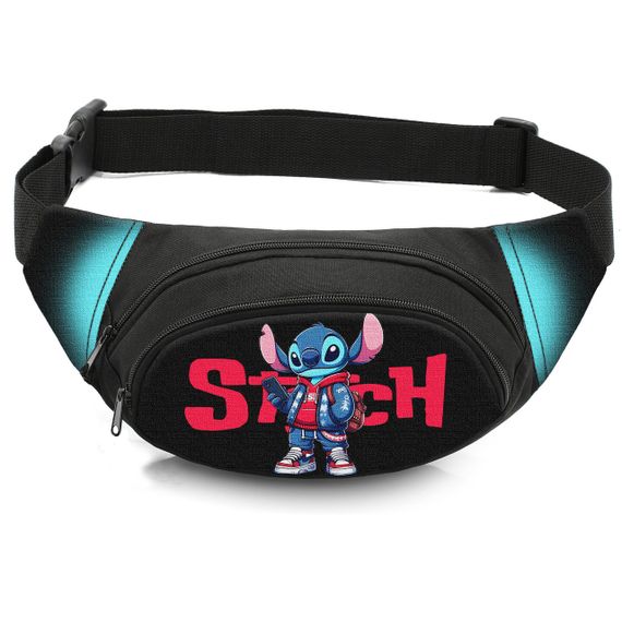 Сумка-бананка дитяча з принтом Стіч поясна сумка для хлопчика (4634)