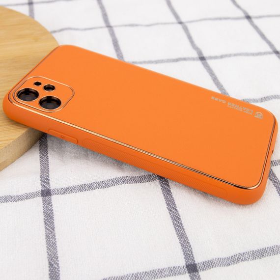 Шкіряний чохол Xshield для Apple iPhone 11 (6.1") Жовтий / Yellow Жовтогарячий/Apricot | Зображення 1