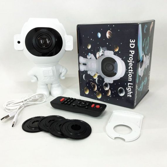 Проектор-нічник космонавт зоряне небо в дитячу, Проектор нічник галактика космос, Астронавт нічник MU-89 | Зображення 7