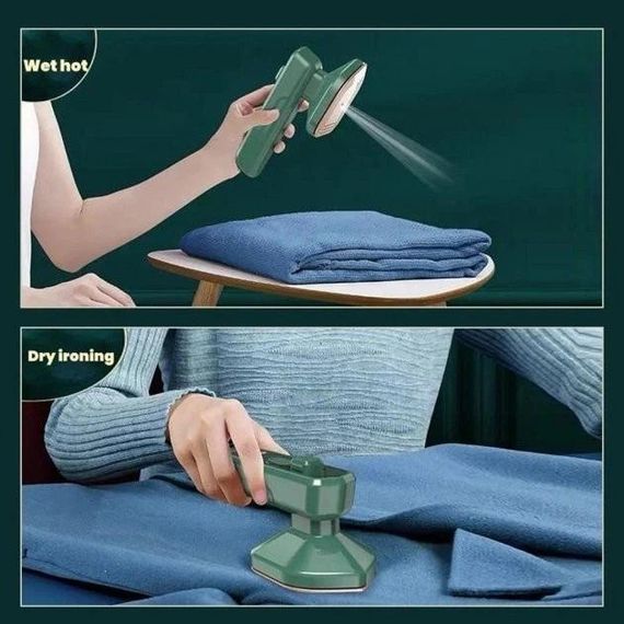 Праска міні з відпарювачем 2 в 1 Dry Iron With Spray FZ-688 30 Вт зелений | Зображення 6
