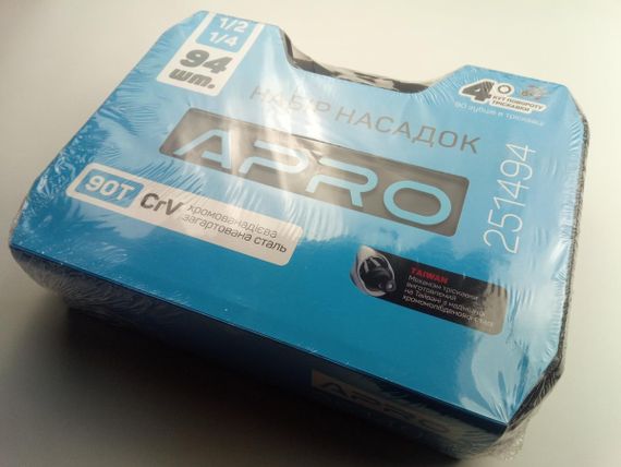 Набір інструментів APRO (251494) 90Т/2 тріскачки?/? + 94 насадки | Зображення 2