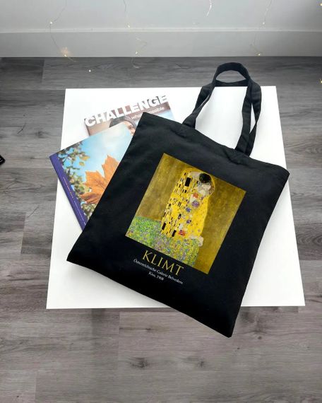 Екошопер BookOpt ВК4064 KLIMT «Поцілунок» Чорний | Зображення 1
