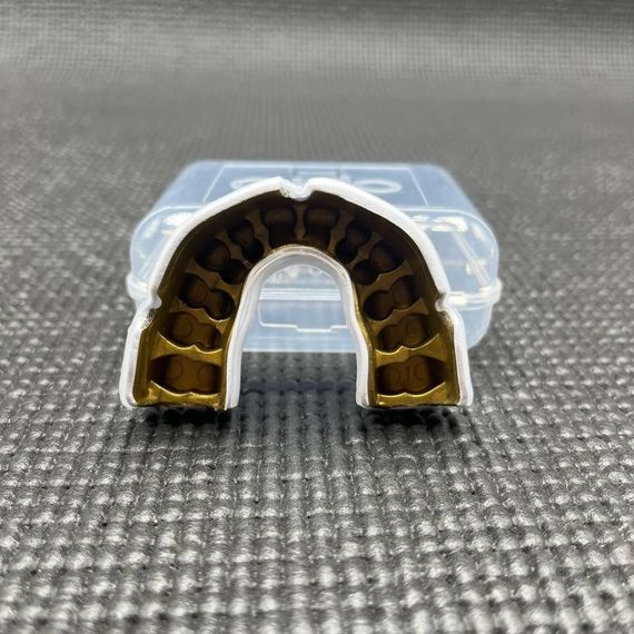 Капа OPRO Instant взрослая (возраст 11+) White/Gold (art.102520006) | Зображення 5