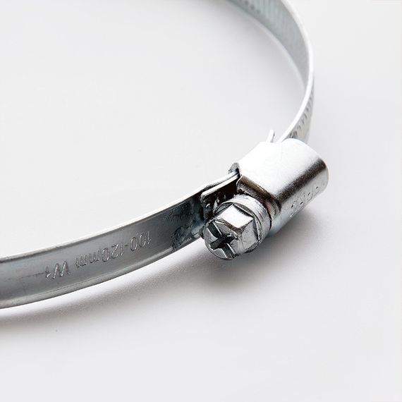 Хомут черв'ячний оцинкований W1 110-130 мм (пач 10 шт.) APRO HCО-18 | Зображення 1