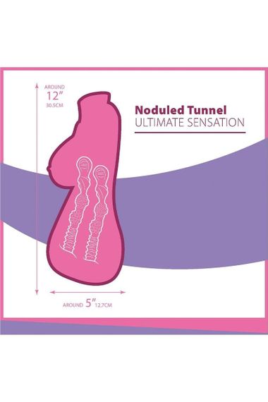 Мастурбатор торс 2 входи NMC Life Like вагін, анус і груди, 31 см Sex Aura | Зображення 4