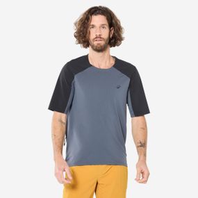 Джерсі чоловіче з короткими рукавами для велоспорту сіре/чорне - M.