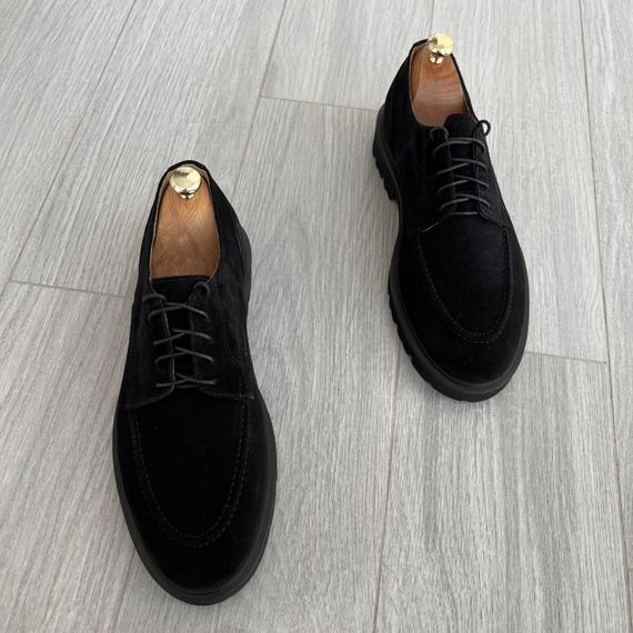 Стильные замшевые туфли на грубой подошве 40 размер | Зображення 6