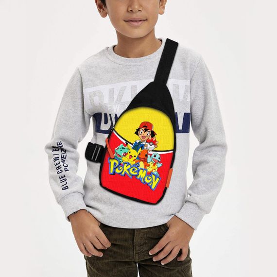 Сумка через плечо детская Покемон Пикачу 29х17 см сумка слинг для мальчика (02140)