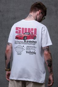 Оверсайз футболка з принтом Without Suki White