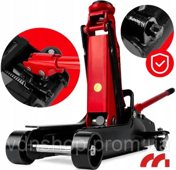 Домкрат гидравлический подкатный 2.5т низкопрофильный 385мм Maltec