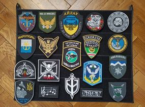 Стенд для шевронов 50*50см (черный)
