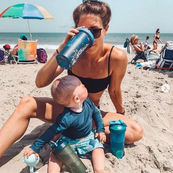 Шейкер спортивний BlenderBottle Pro45 1270ml Ocean Blue | Зображення 5