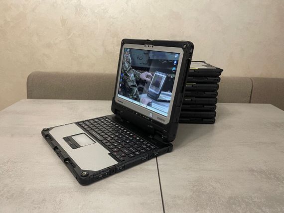 Защищенный нетбук-трансформер Panasonic Toughbook CF-33 / 12.5" (2160x1440) IPS Touch / Core i7-7600U (2 (4) ядра по 2.8 - 3.9 GHz) / 16GB DDR3 / 500GB SSD / HD Graphics 620 / WebCam / GPS / Два АКБ / Стилус б/у + Подарок Проводная мышь USB | Зображення 8