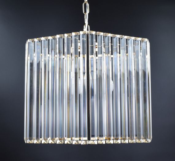 Люстра підвісна на 4 лампочки 26883 Золото 40-200х41х41 см. | Зображення 3