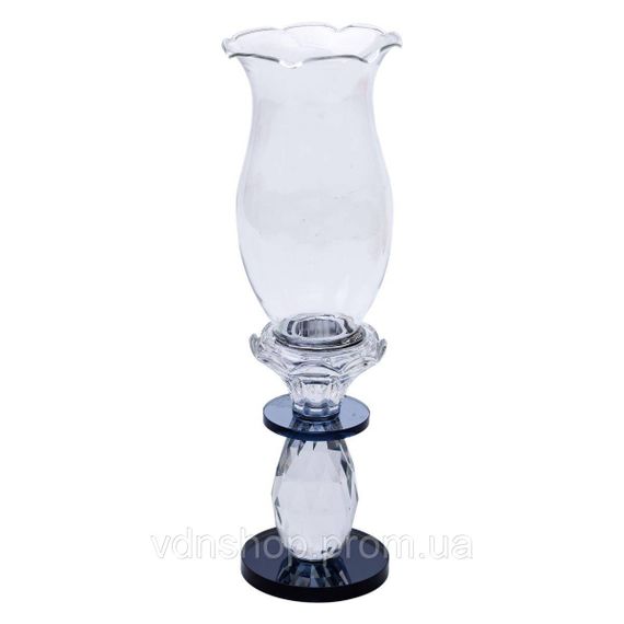 Підсвічник скляний 7×25.5 см підсвічник декоративний келих на ніжці HP-4-1S | Зображення 1