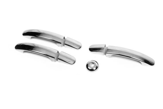 Накладки на ручки OmsaLine (нерж.) 3 двері для Ford Custom 2013↗ рр. | Зображення 3