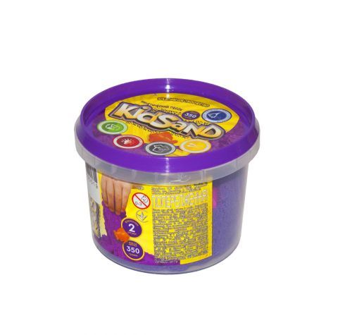 Уцінка. Кінетичний пісок "KidSand", фіолетовий, KS-01-03, 350 г тріснутий