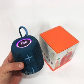 Светомузыкальная портативная колонка TG658, Блютуз колонка с радио с rgb светомузыкой PU-15