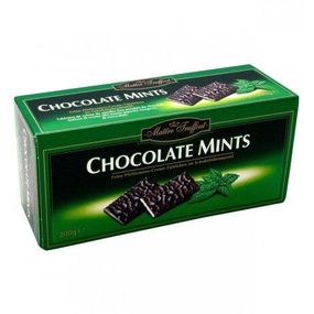 Мятные шоколадные конфеты Chocolate Mints, 200г,  черный шоколад с мятой Maitre truffout chocolate mints