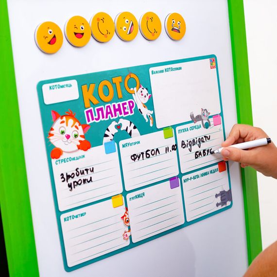 Магнітна дошка "Кото-планер" Vladi Toys VT3601-25 Укр | Зображення 2
