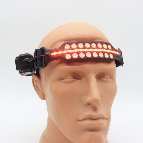 Ліхтар налобний з датчиком руху, від USB, BL W690-2 / Акумуляторний світлодіодний ліхтарик на голову | Зображення 1