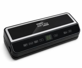Вакуумный упаковщик Zepline ZP-00374 с пакетами вакууматор с сенсорной панелью управления дисплей LED-подсветка 200 Вт Черный