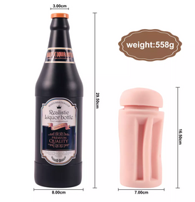 Мастурбато-вагіна пляшка "Sonya Beer Bottle" без вібрації тілесний Sex Aura