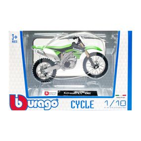 Детская модель Мотоцикла "Kawasaki KX 450F" Bburago 18-51030-17 масштаб 1:18