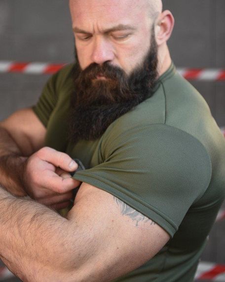 Тактична волога відвідна футболка SABUR скелет олива НП5205 | Зображення 5