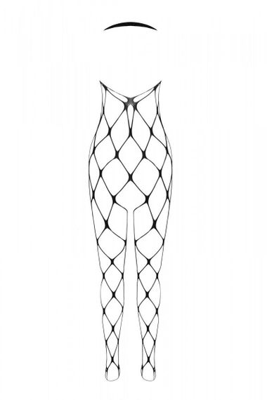 Бодістокінг у дуже велику сітку Passion BS091 black, з доступом sexstyle | Зображення 5