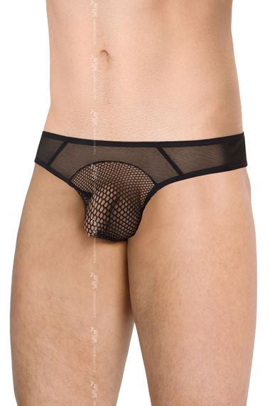 Откровенные мужские трусы-стринги Softline Mens Briefs 4525, Черный, M, L
