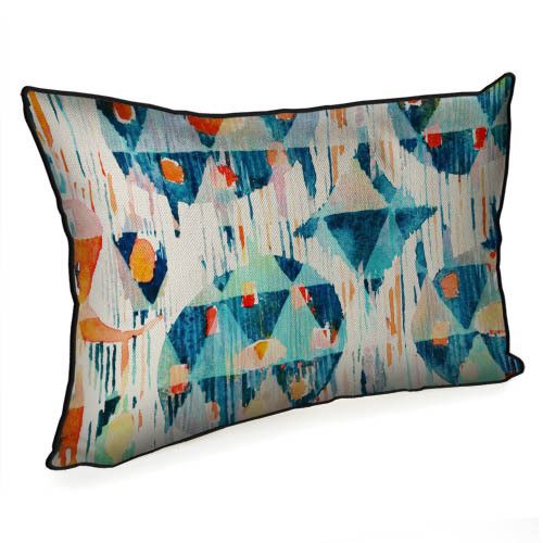 Подушка інтер'єрна з мішковини Etno ornament 45x32 см