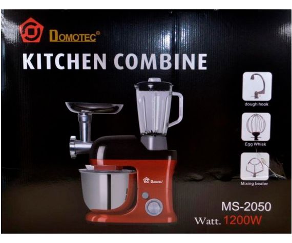 Кухонний комбайн багатофункціональний 4в1 Domotec MS-2050 червоний 1200W (5686_4052) | Зображення 5