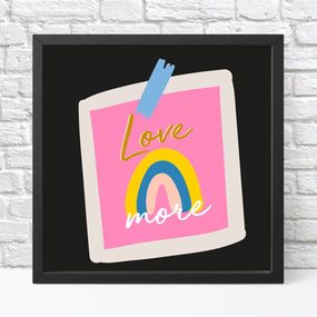 Постер у рамці Love more 30x30 см (KMT_21L004_BL)