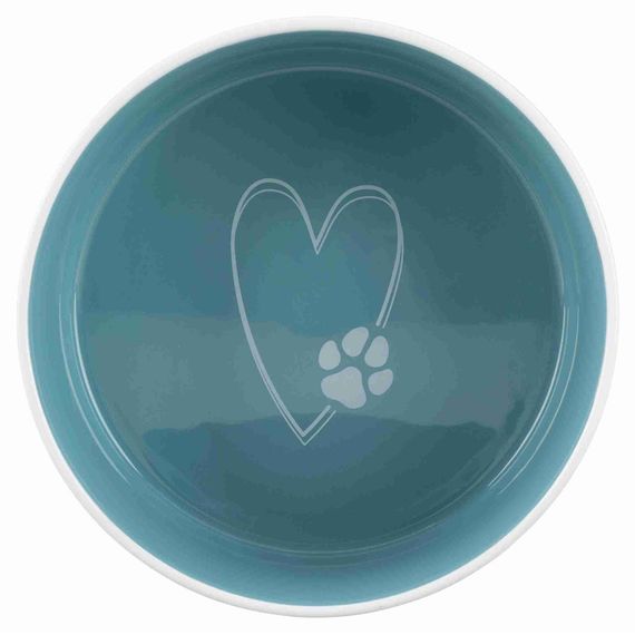 Миска Trixie для собак Pet_s Home бірюзова керамічна 300 мл 12 см | Зображення 1
