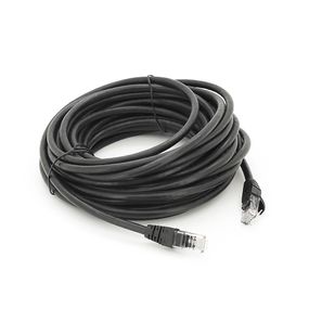 Патч-корд литий RITAR, UTP, RJ45, Cat.6, 10m, чорний, Cu (мідь) Q100