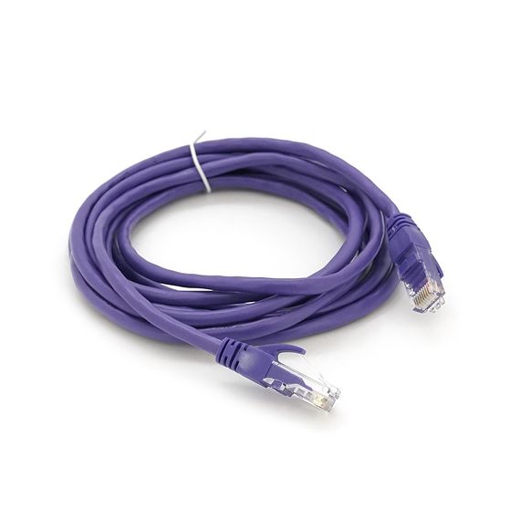 Патч-корд литий RITAR, UTP, RJ45, Cat.5e, 3m, фіолетовий, Cu (мідь)