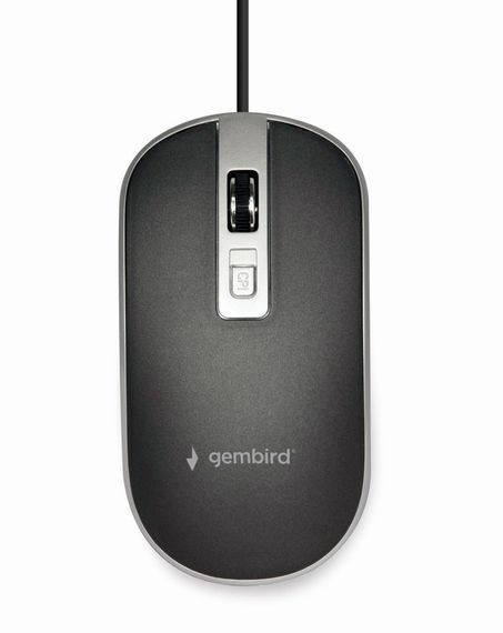Оптична миша, MUS-4B-06-WS USB інтерфейс, чорно-сiра