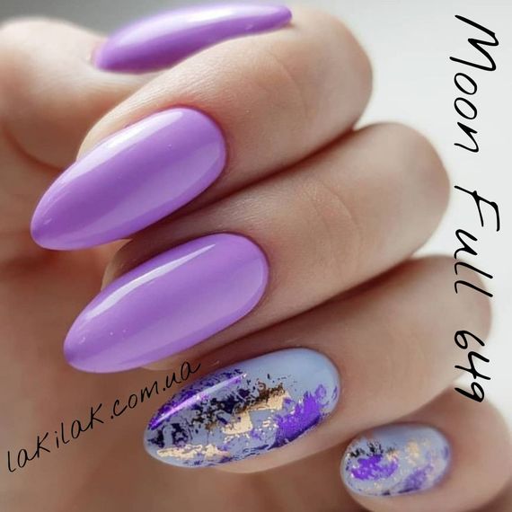 Гель-лак Moon Full Winter №649 чистый сиреневый 8мл