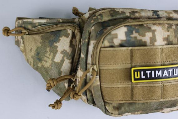 Сумка тактическая на пояс ULTIMATUM RT-258 , Мужская тактическая сумка бананка с системой Molle Піксель | Зображення 1