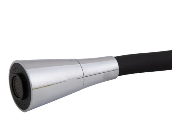 Змішувач для кухні Lidz Tani 008F3 з гнучким виливом (k40) Black / Chrome LDTAN008F3BCR39484 | Зображення 3