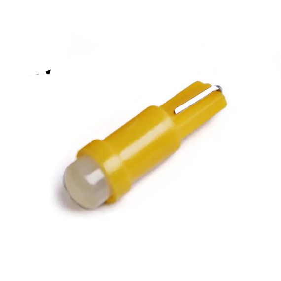 Автолампа Terra T5 W2x4.6d COB, желтый, 12V, 1W