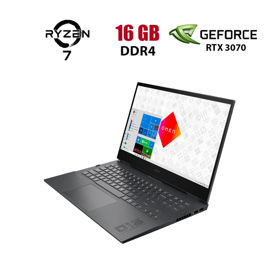 Ігровий ноутбук HP Omen 16-C0825NO / 16.1" (1920x1080) IPS / AMD Ryzen 7 5800H (8 (16) ядер по 3.2 - 4.4 GHz) / 16 GB DDR4 / 1000 GB SSD / nVidia GeForce RTX 3070, 8 GB GDDR6, 256-bit / WebCam б/в
