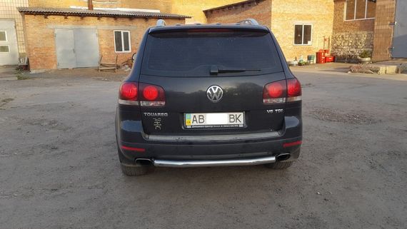 Задній захист AK002 (2 шт., нерж) для Volkswagen Touareg 2002-2010 рр | Зображення 3