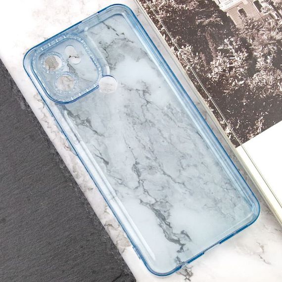 Чохол TPU Starfall Clear для Xiaomi Poco C51 Блакитний | Зображення 4