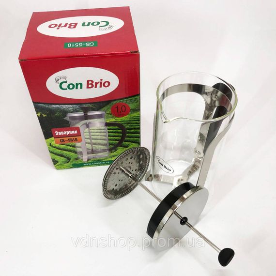 Удобный заварочный чайник из стекла с ситом, Стеклянный заварочный чайник для чая чайники GT-45 | Зображення 1