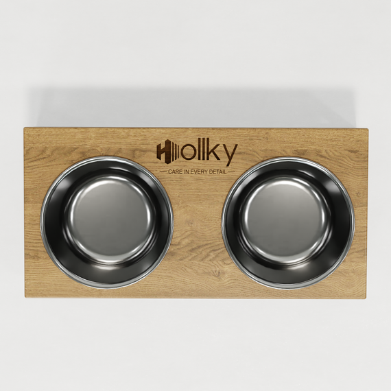 Миски на подставке для маленьких собак и котов Hollky Base S (2 × 0,45 л) BS-36187-GRNT | Зображення 5